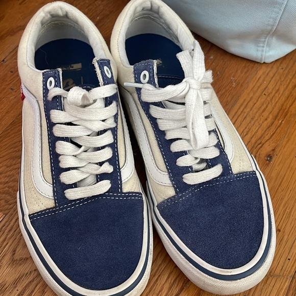 Vans Blue and White Sneakers - Picture 3 of 6